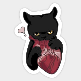 Kitty Heart Stealer Sticker